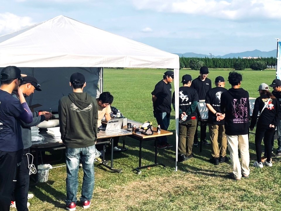 第5回 EHM エギング大会（受付テント）